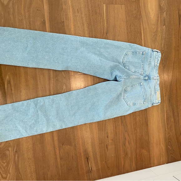 AG stovepipe fringe hem high waist jeans - Picture 2 of 5